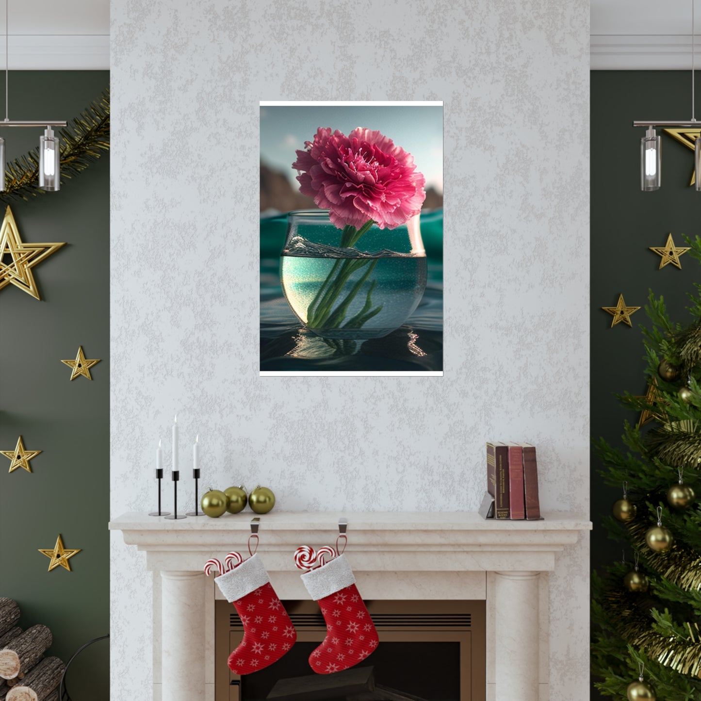 Premium Matte Vertical Posters Carnation 1