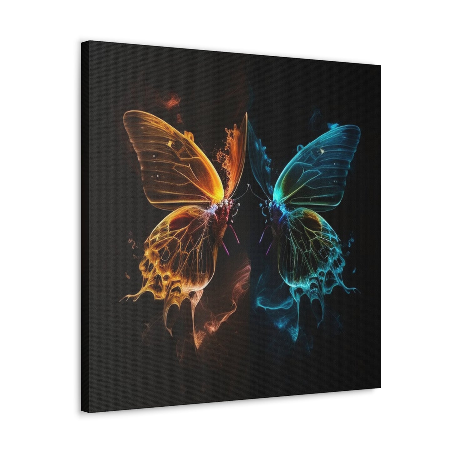 Canvas Gallery Wraps Kiss Neon Butterfly 1