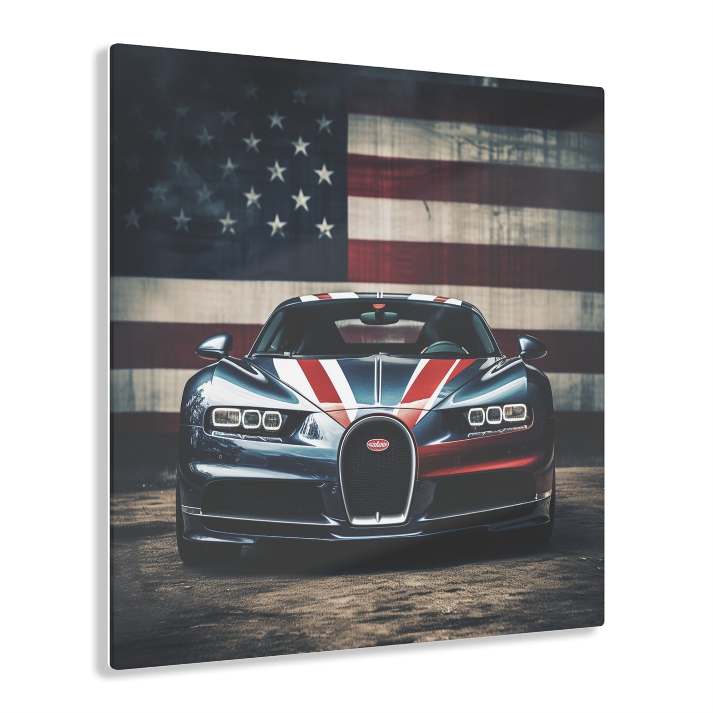 Acrylic Prints Bugatti Flag 2