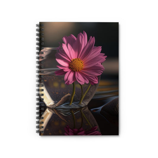 Spiral Notebook - Ruled Line Pink Daisy 4