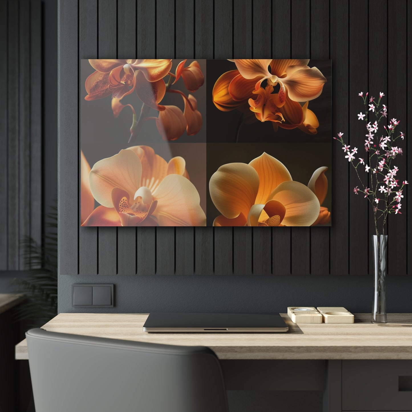 Acrylic Prints Orange Orchid 5