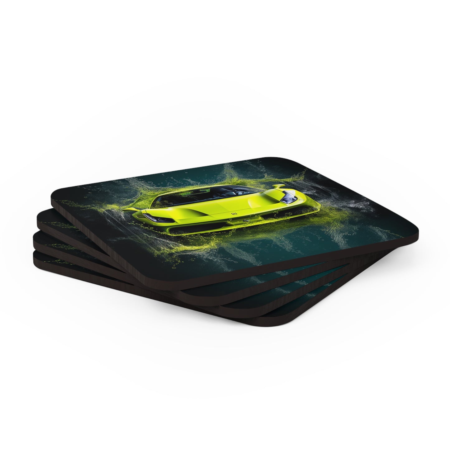 Corkwood Coaster Set Farrari Water 4