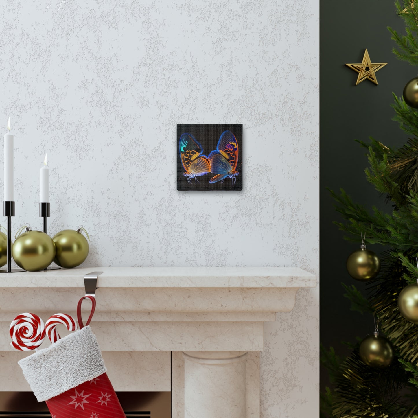 Canvas Gallery Wraps Neon Glo Butterfly 2