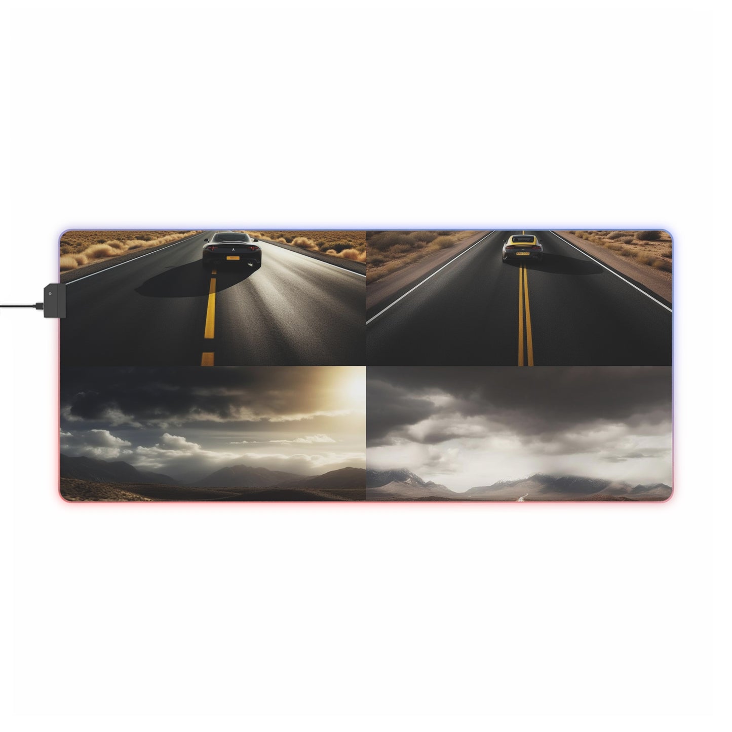 LED Gaming Mouse Pad Ferrari Road 5