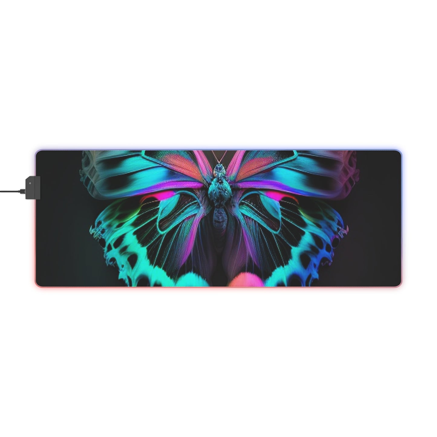 LED Gaming Mouse Pad Neon Butterfly Fusion 2