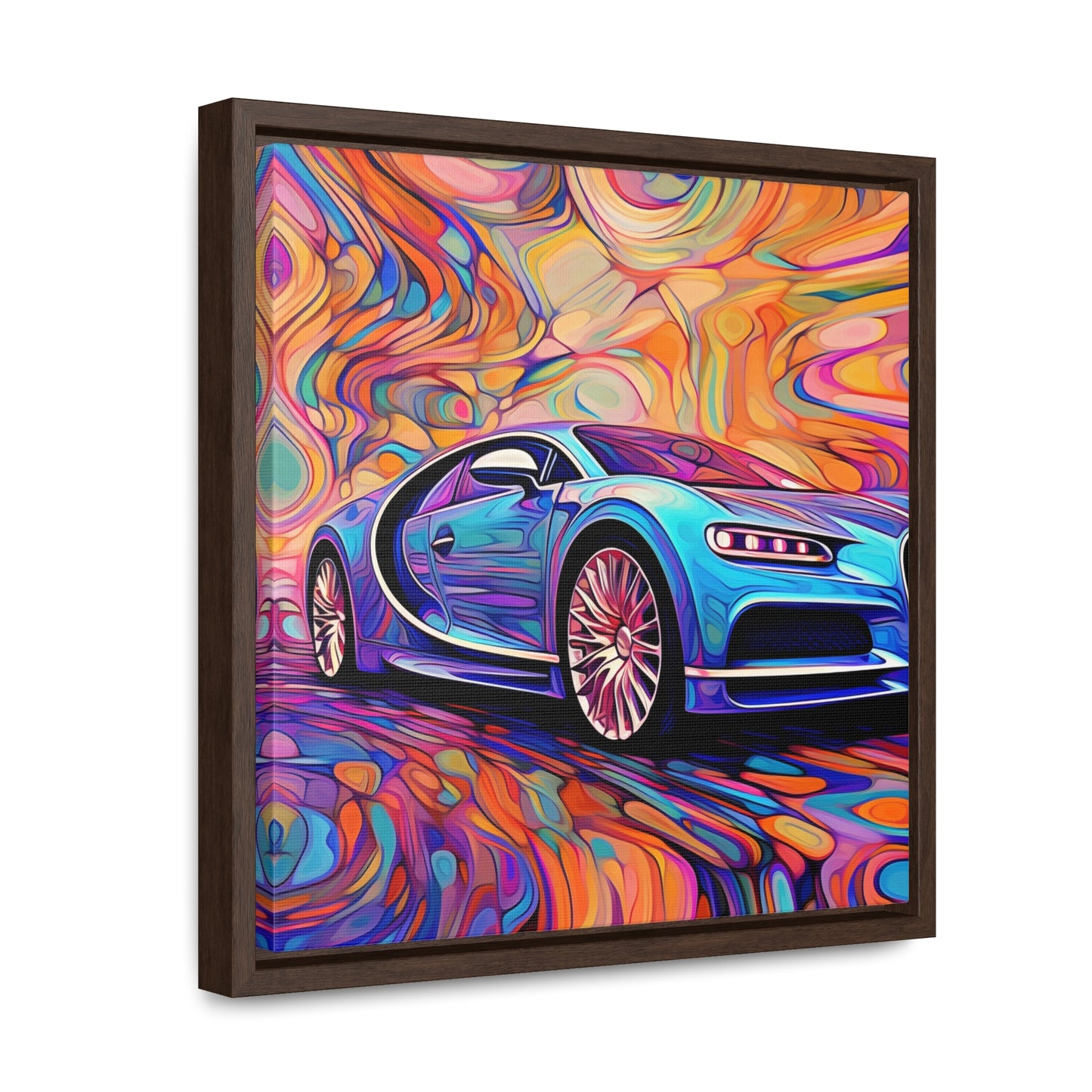 Gallery Canvas Wraps, Square Frame Bugatti Abstract Concept 3