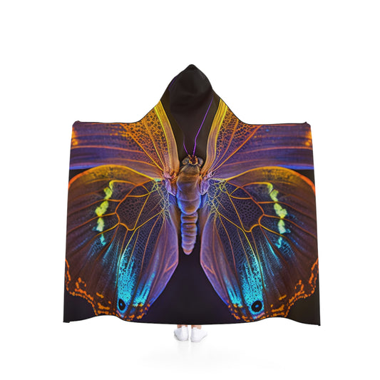 Hooded Blanket Neon Butterfly Flair 2