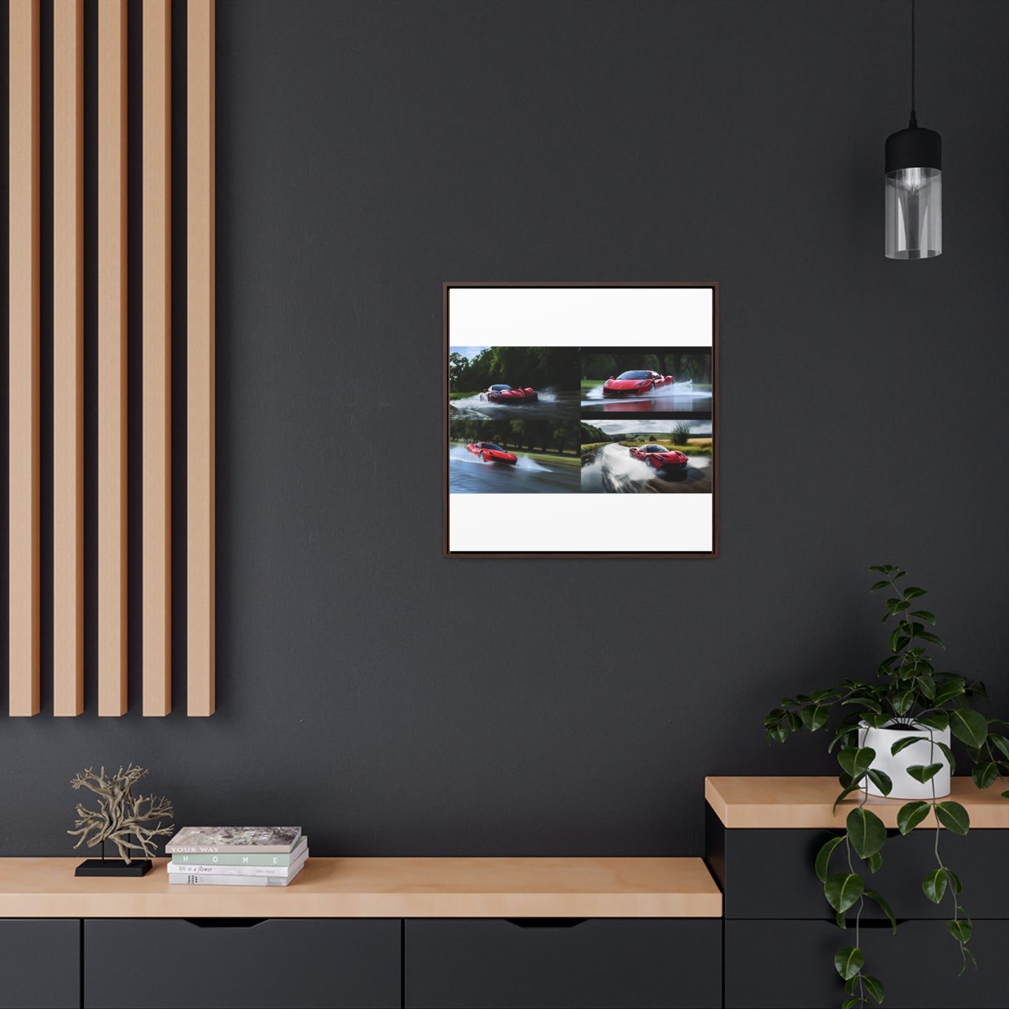 Gallery Canvas Wraps, Square Frame Water Ferrari Splash 5