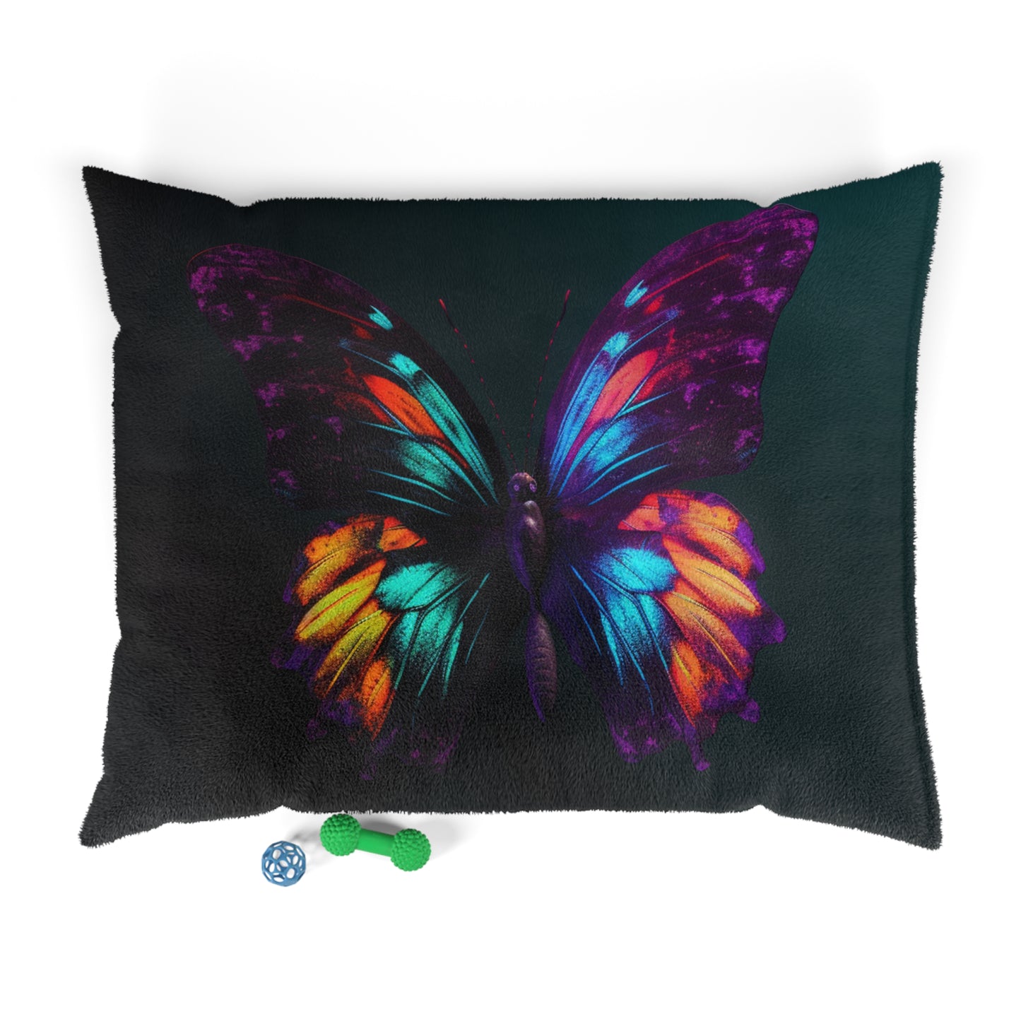 Pet Bed Hyper Colorful Butterfly Purple 1