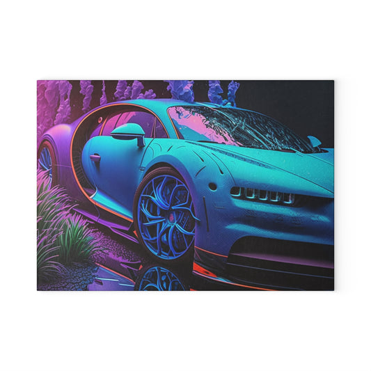 Glass Cutting Board Bugatti Neon Chiron 2