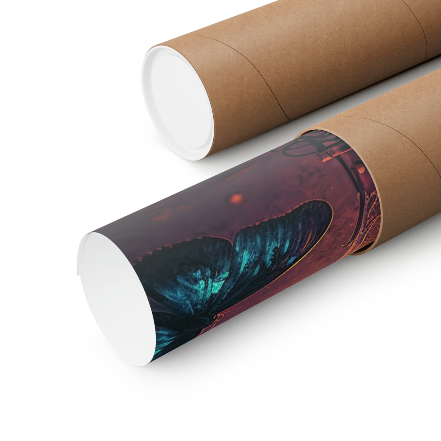 Premium Matte Vertical Posters Street Light Butterfly 4