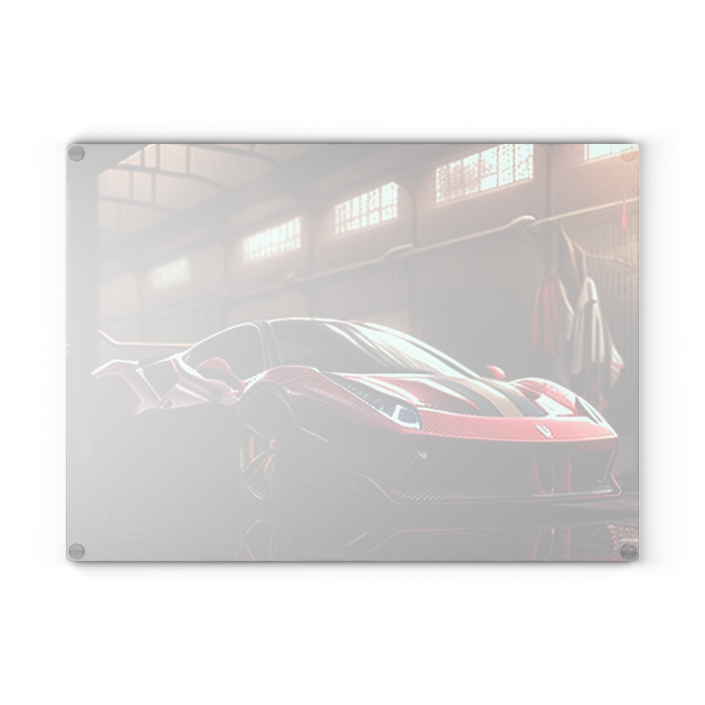 Glass Cutting Board Ferrari Hyper 4