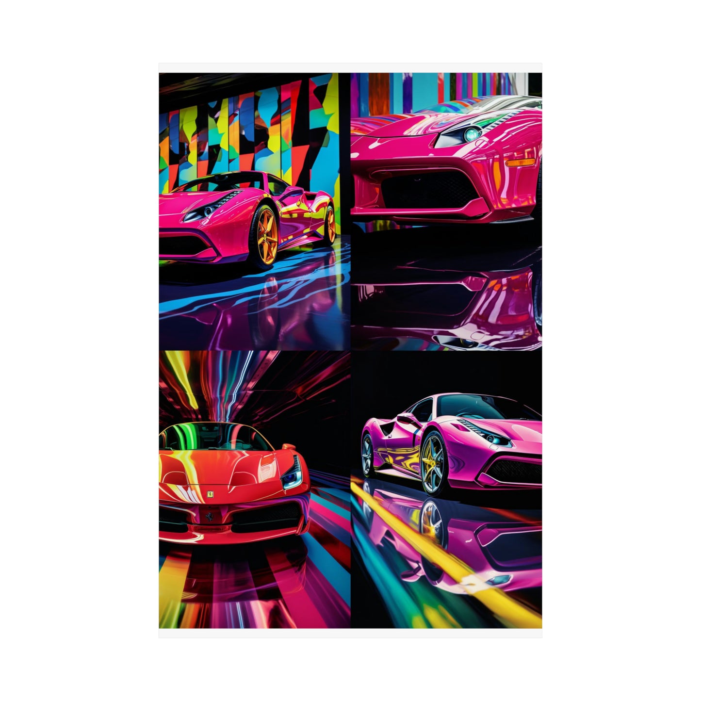 Premium Matte Vertical Posters Ferrari Flair Macro 5