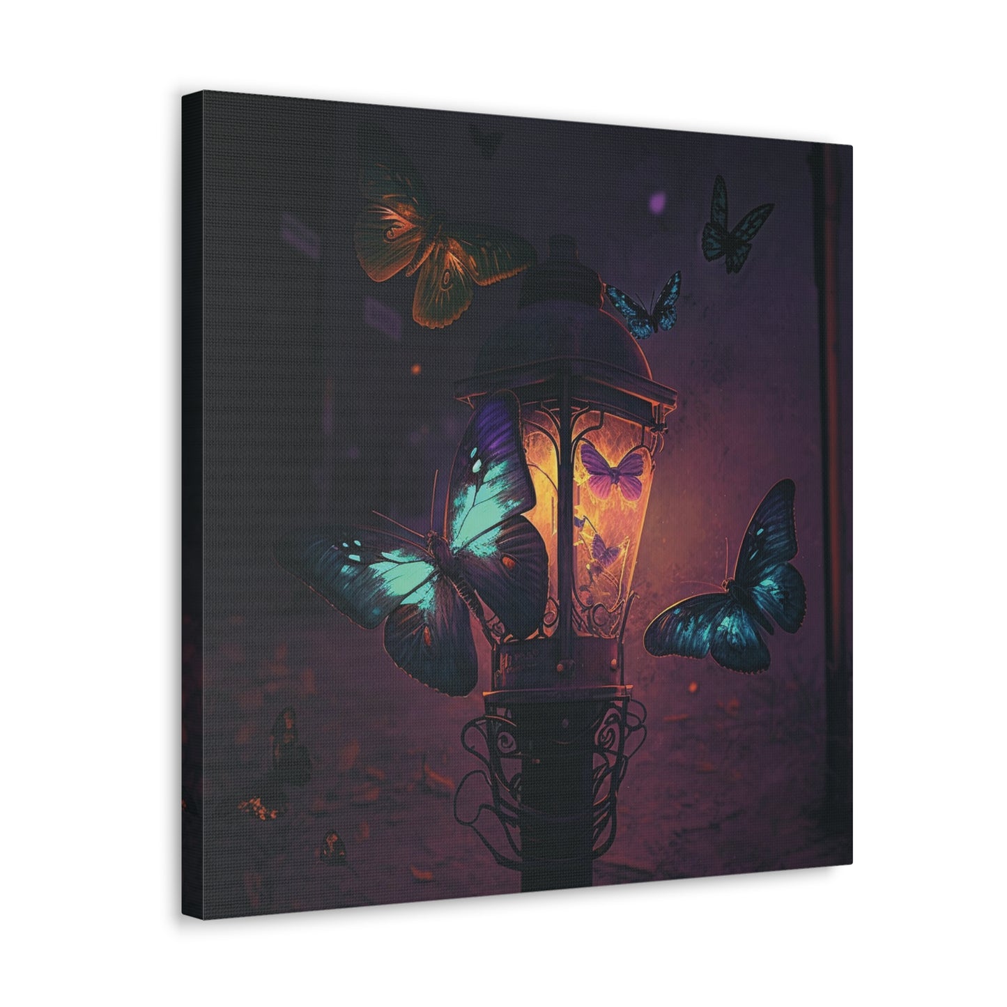 Canvas Gallery Wraps Street Light Butterfly 4