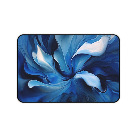 Desk Mat Abstract Blue Tulip 4