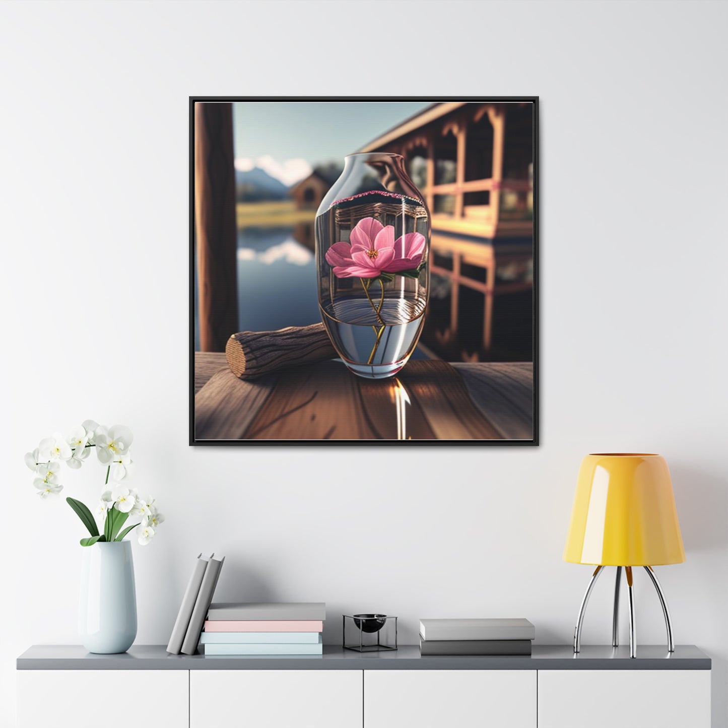 Gallery Canvas Wraps, Square Frame Pink Magnolia 4