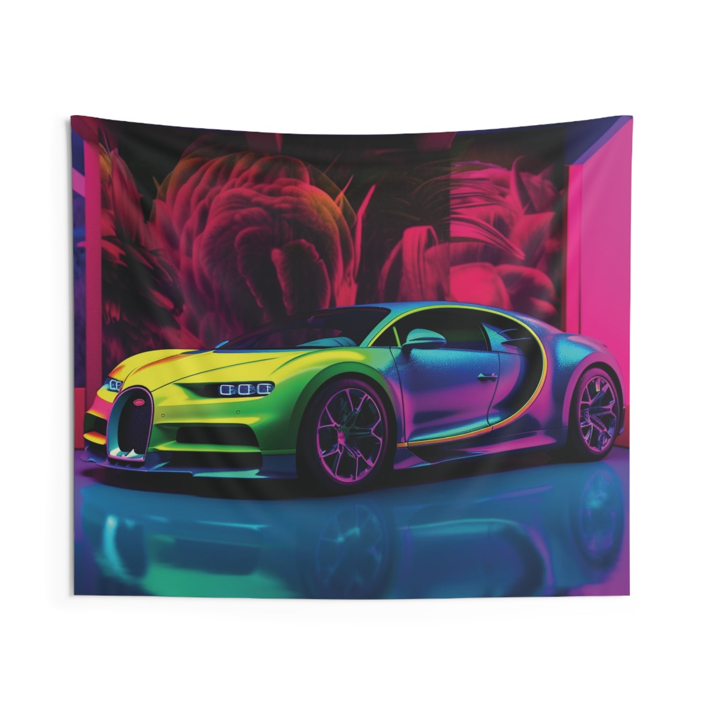 Indoor Wall Tapestries Florescent Bugatti Flair 1