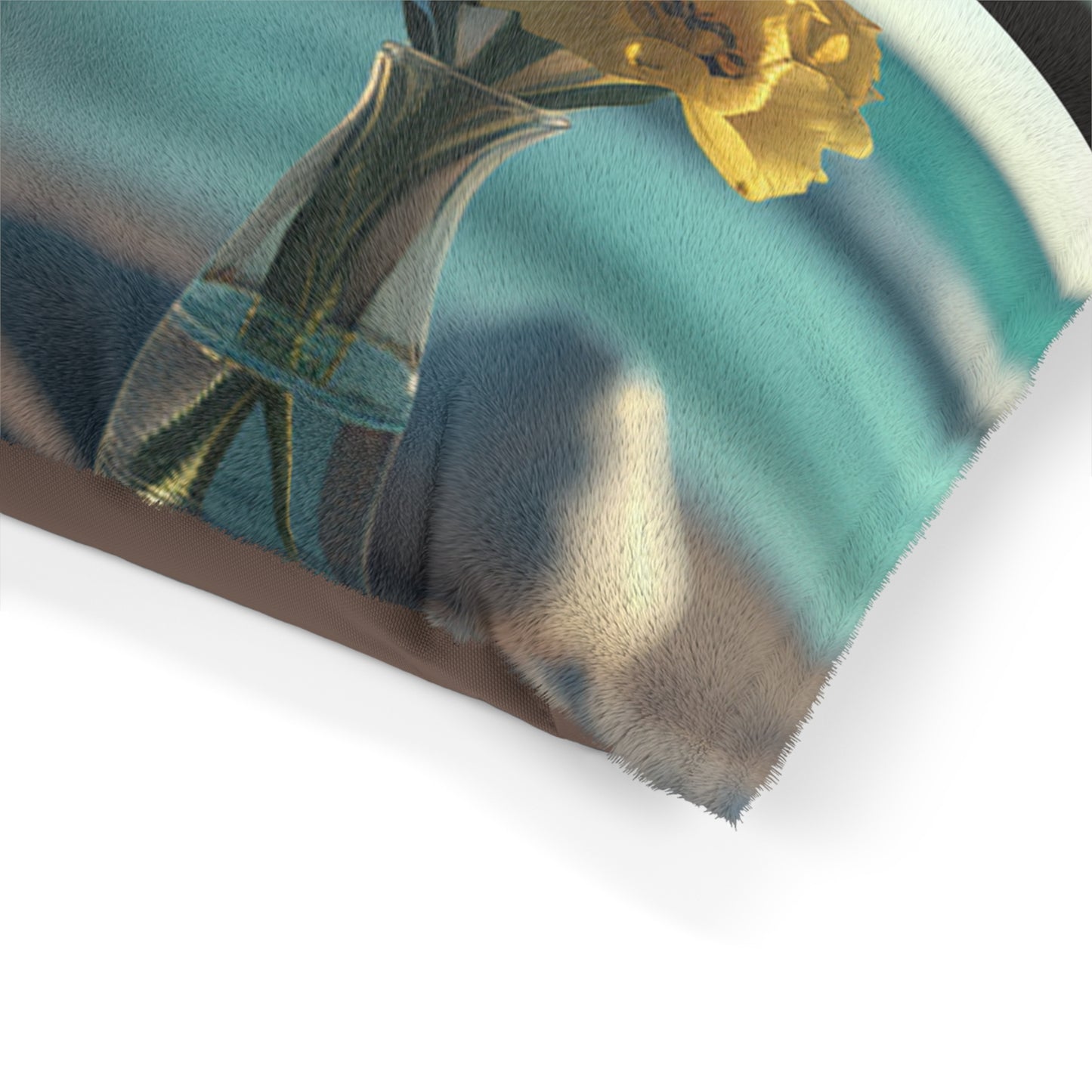 Pet Bed Yellow Gladiolus glass 5