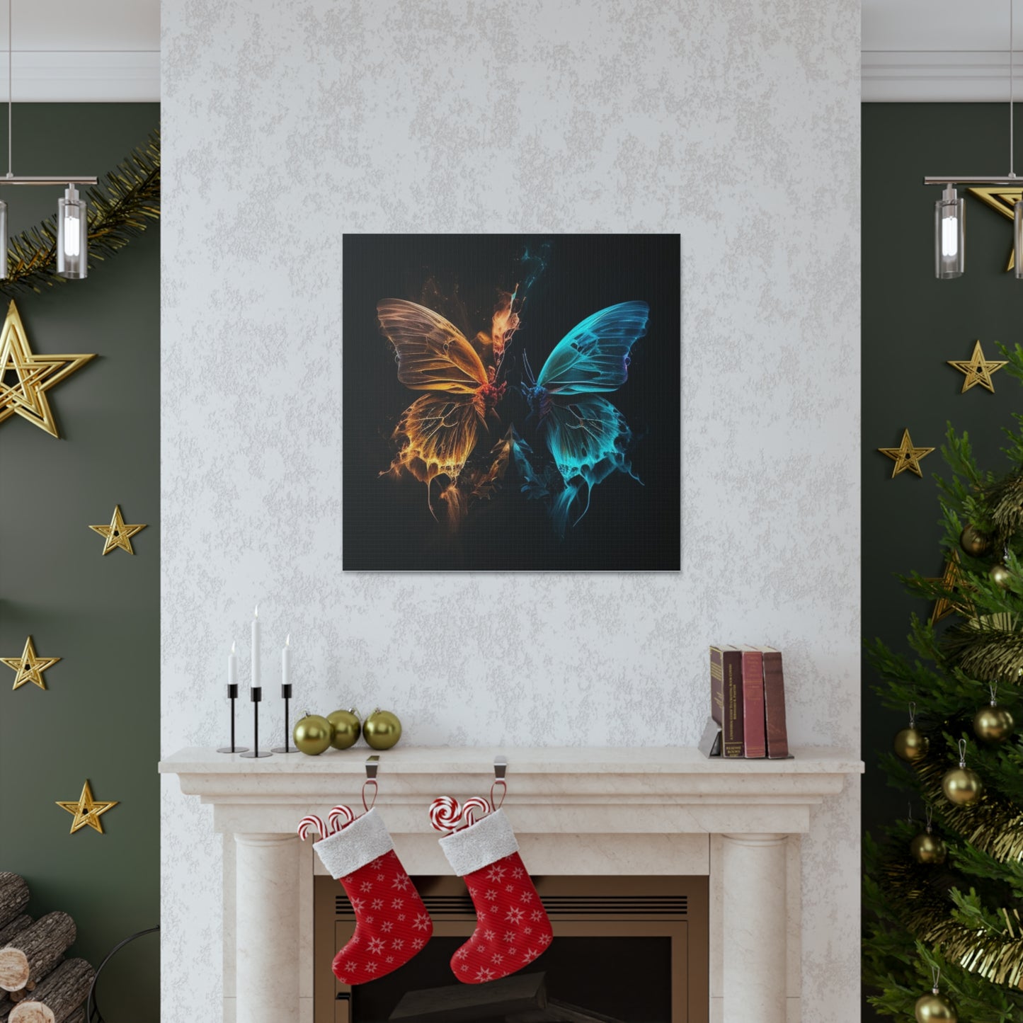 Canvas Gallery Wraps Neon Glo Butterfly 4