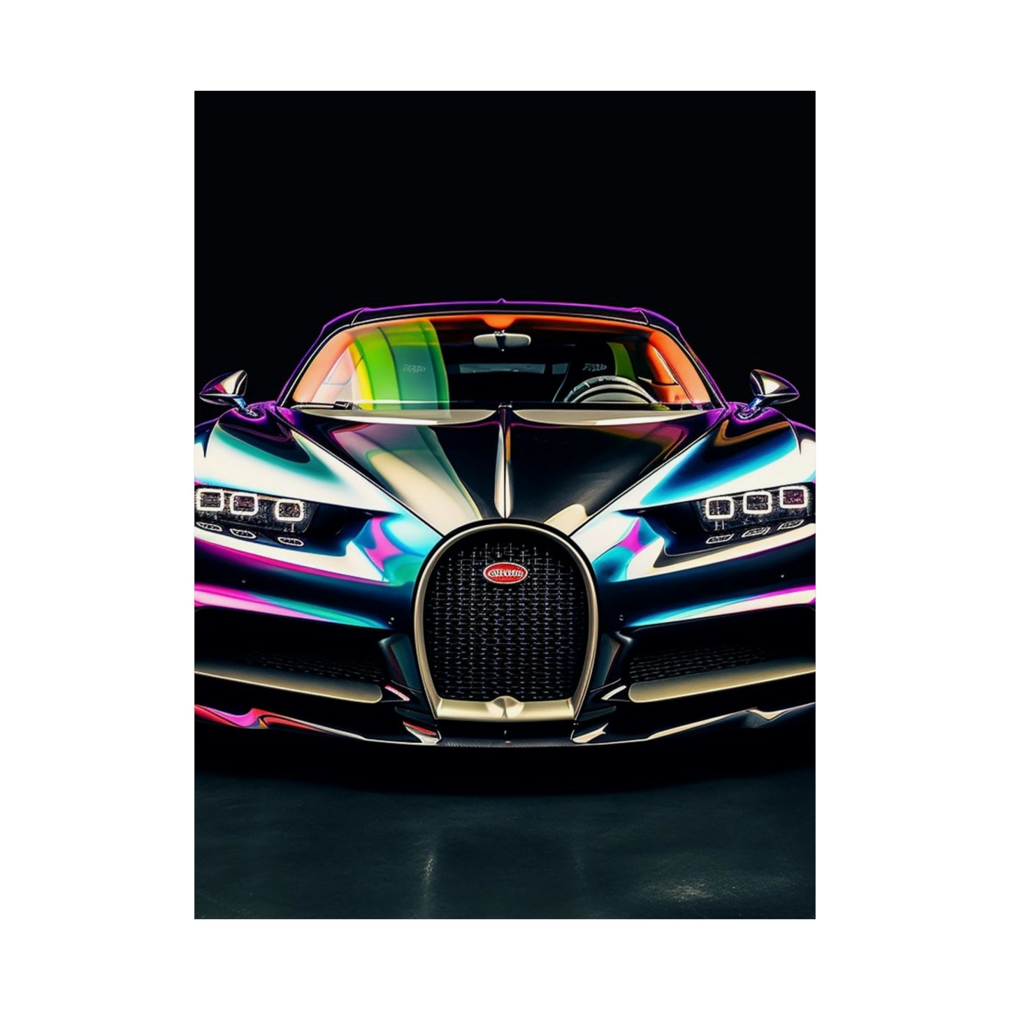 Premium Matte Vertical Posters Hyper Bugatti Chiron 4