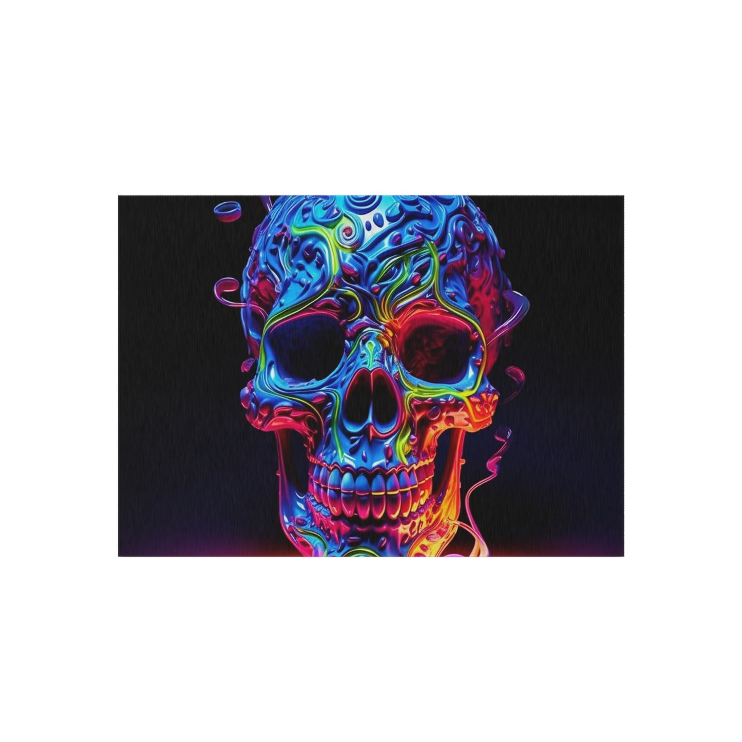 Outdoor Rug  Macro Skull Color 3