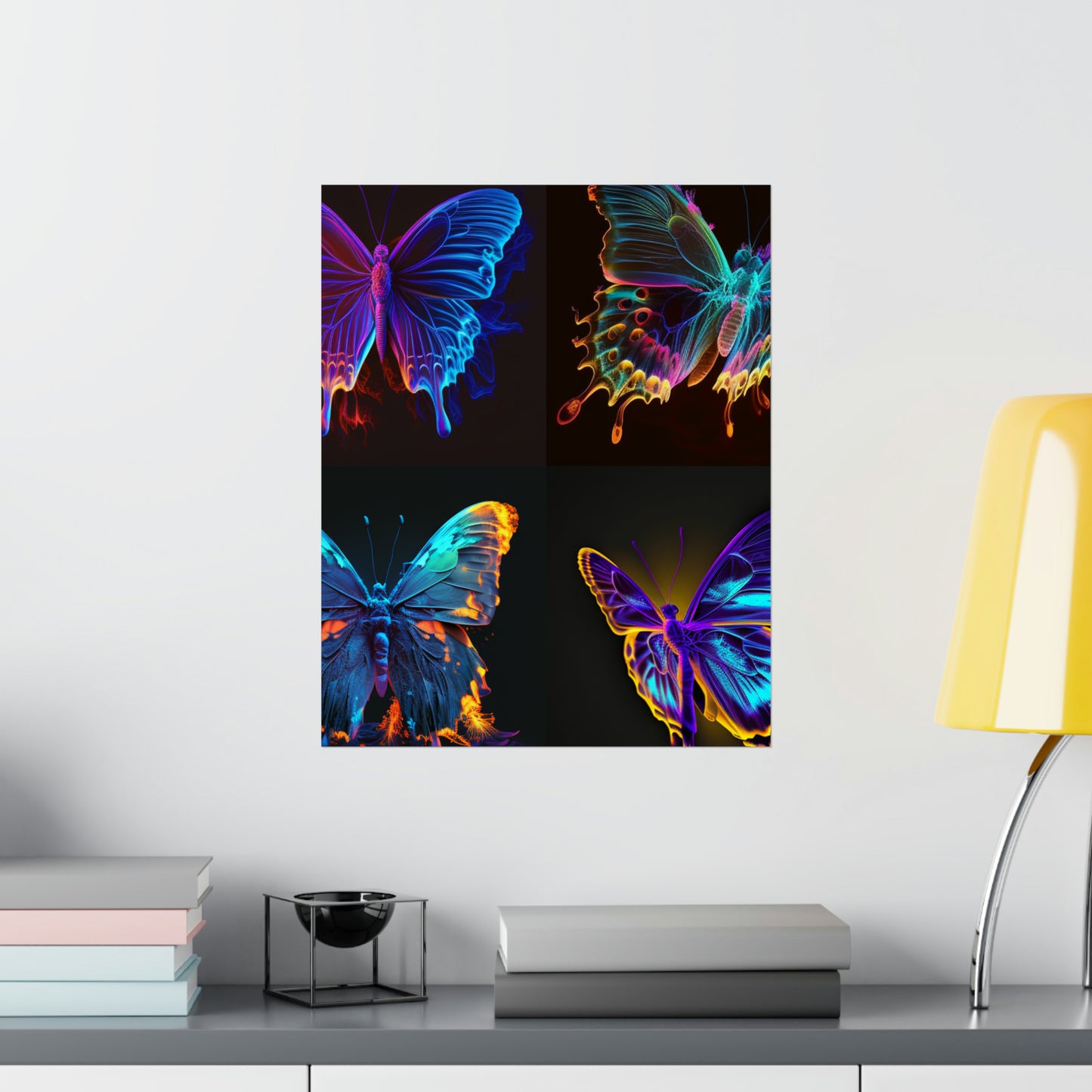 Premium Matte Vertical Posters Thermal Butterfly 5