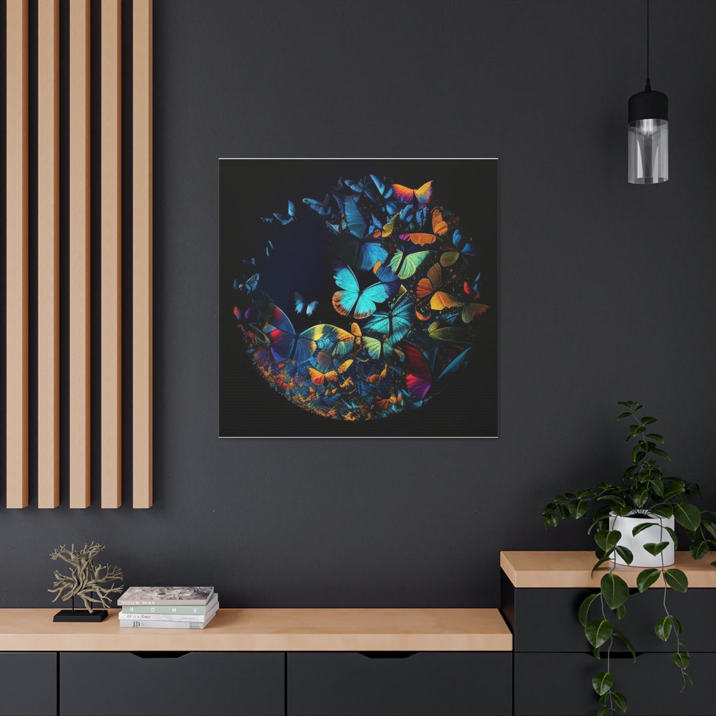 Canvas Gallery Wraps Moon Butterfly 1