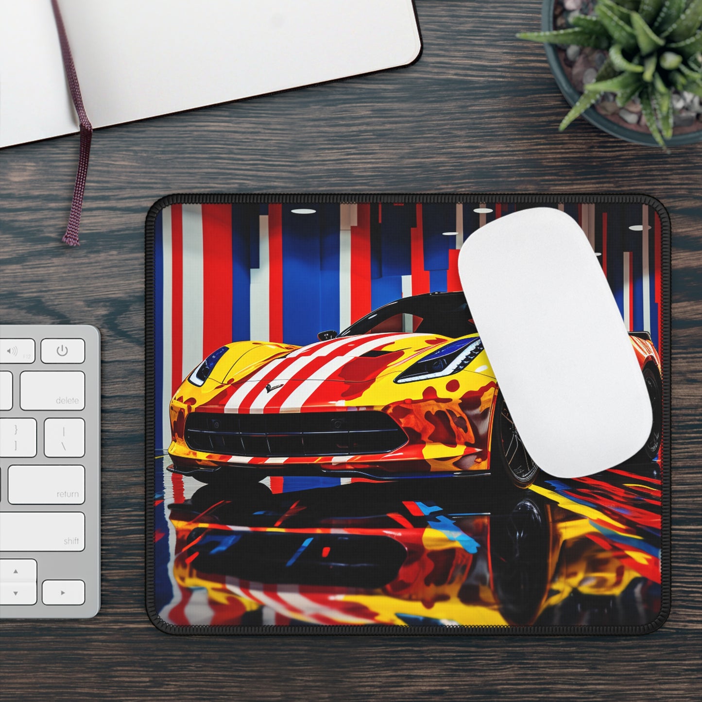 Gaming Mouse Pad  Macro Flag Ferrari 4