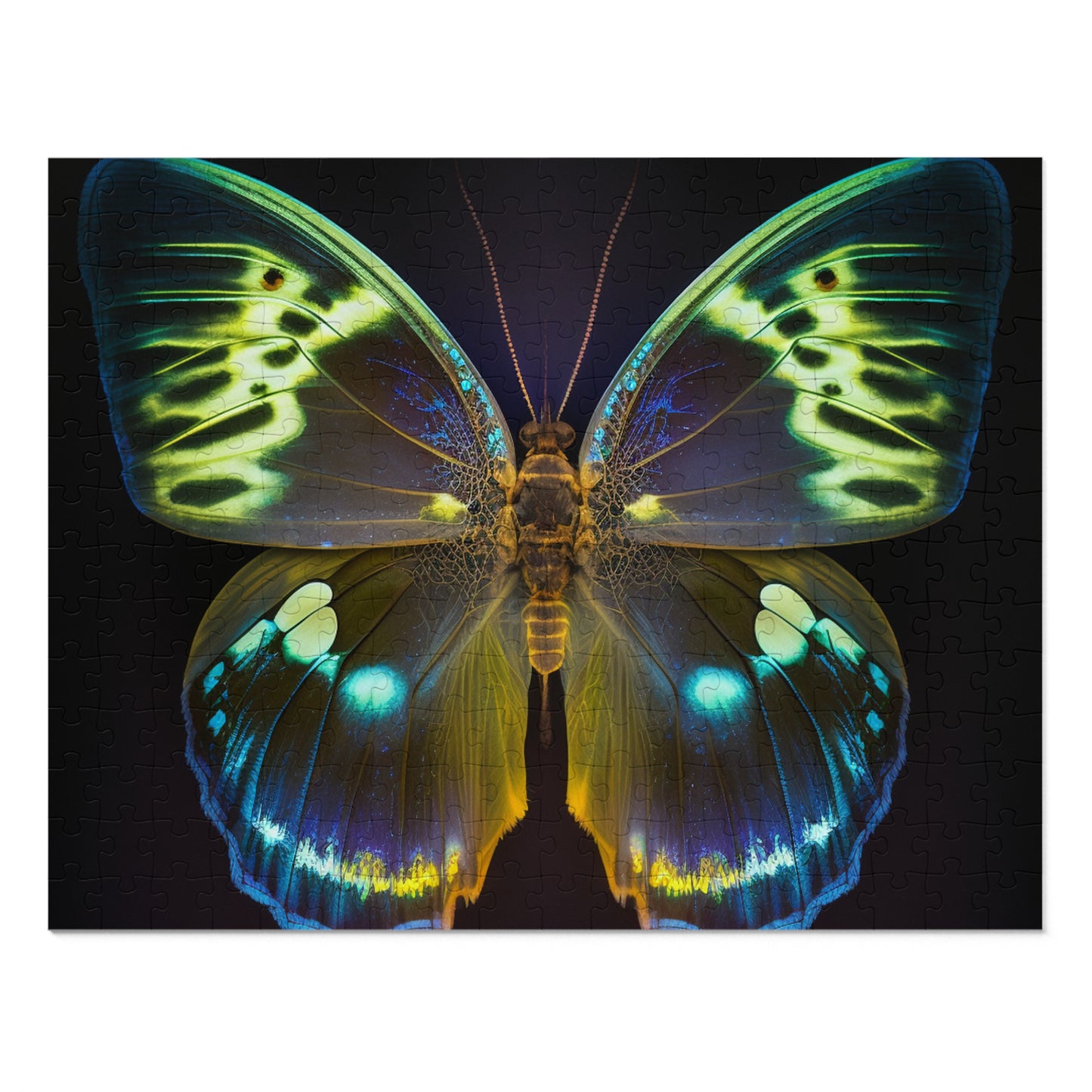 Jigsaw Puzzle (30, 110, 252, 500,1000-Piece) Neon Hue Butterfly 1