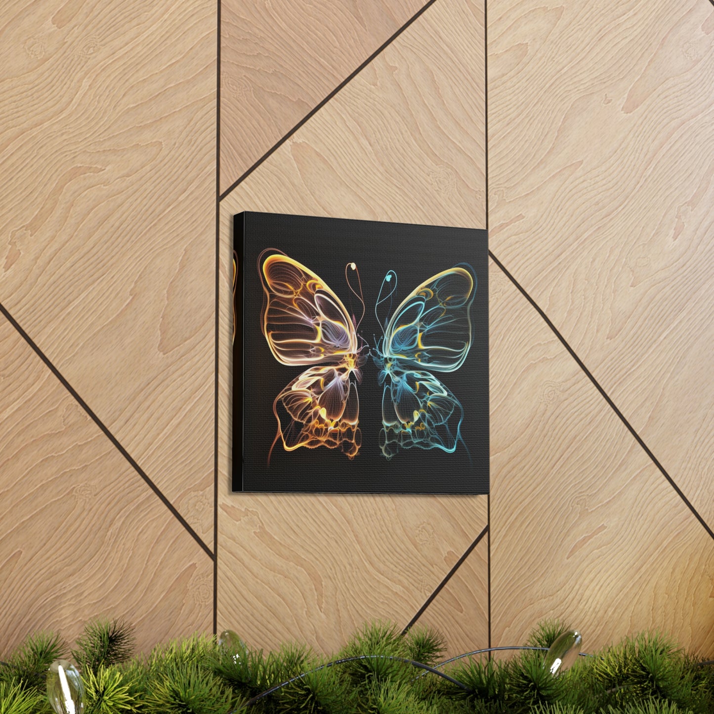 Canvas Gallery Wraps Neon Glo Butterfly 3