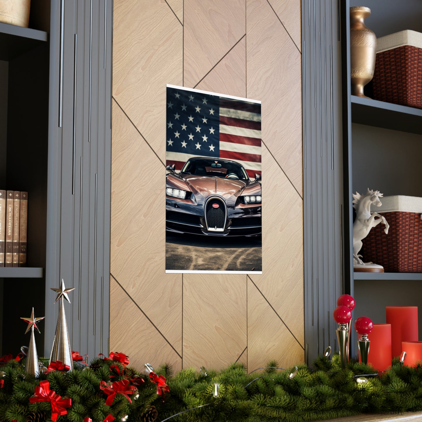 Premium Matte Vertical Posters Bugatti Flag 4