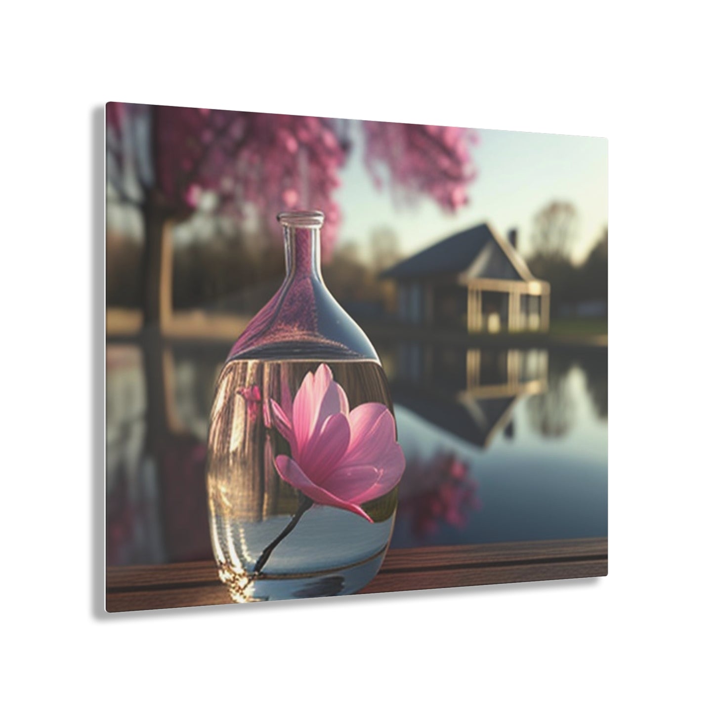 Acrylic Prints Magnolia in a Glass vase 2