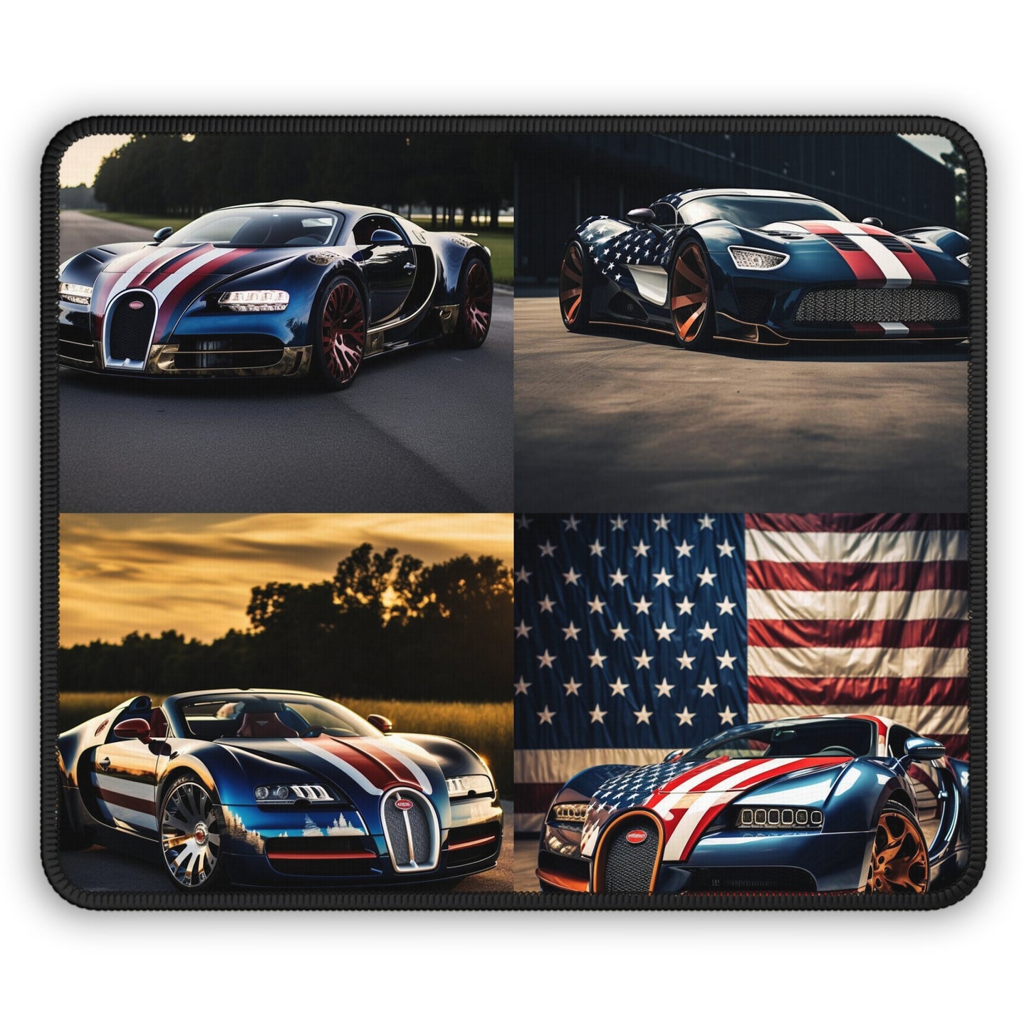 Gaming Mouse Pad  Bugatti Flag American 5