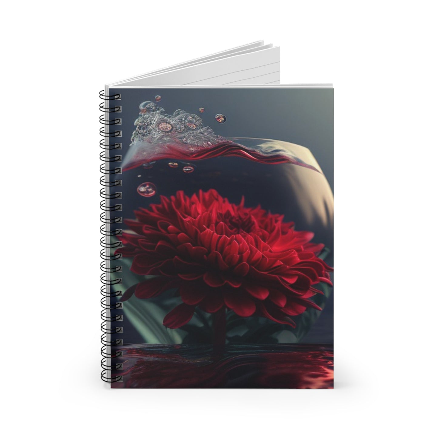 Spiral Notebook - Ruled Line Chrysanthemum 1