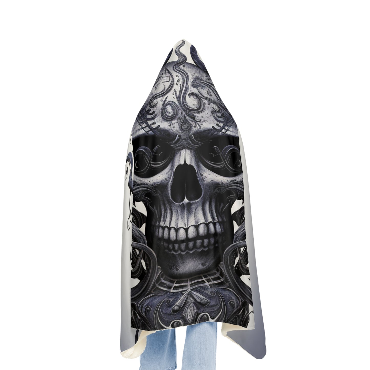 Snuggle Hooded Blanket Skull Treble Clef 1
