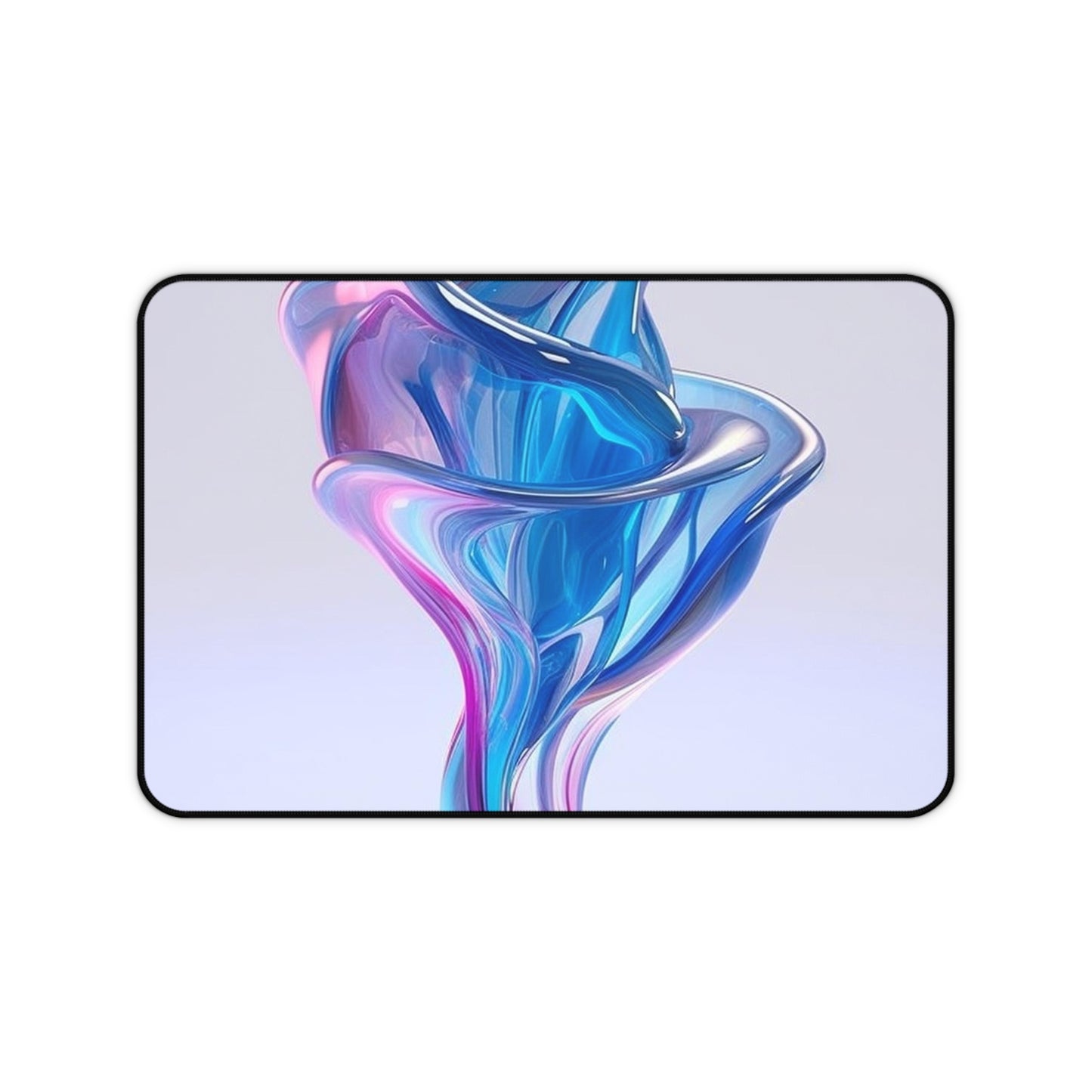 Desk Mat Pink & Blue Tulip Rose 2