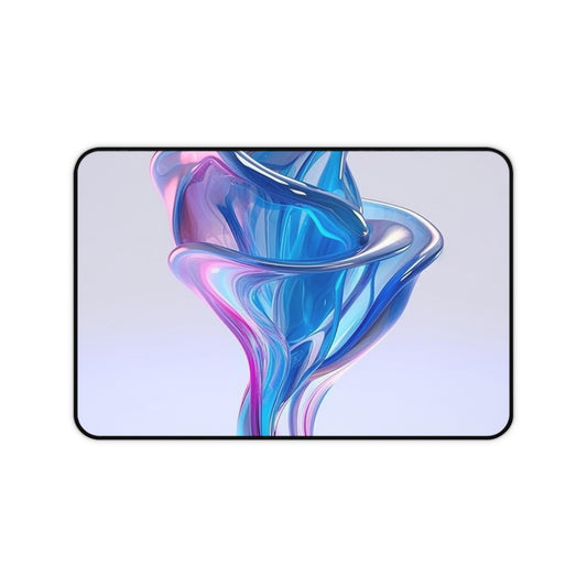 Desk Mat Pink & Blue Tulip Rose 2