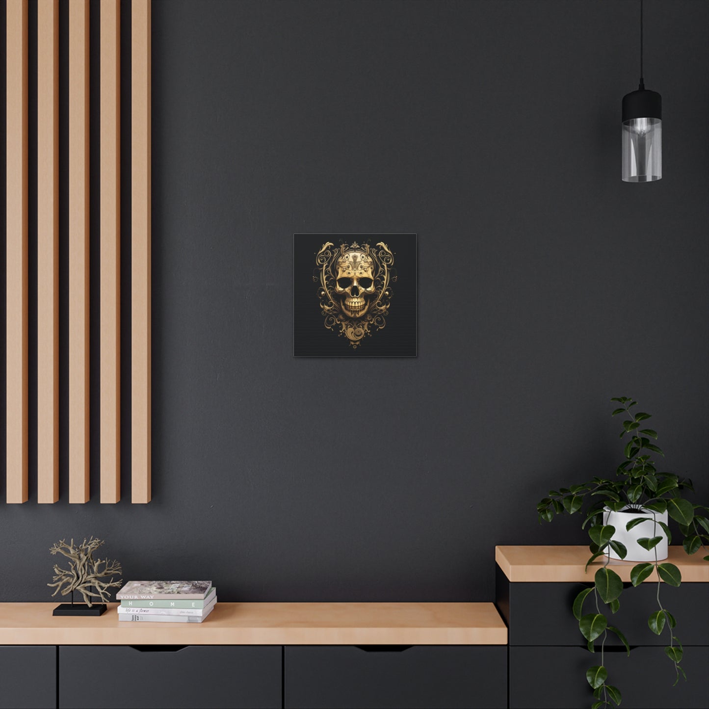 Canvas Gallery Wraps Skull Treble Clef 3