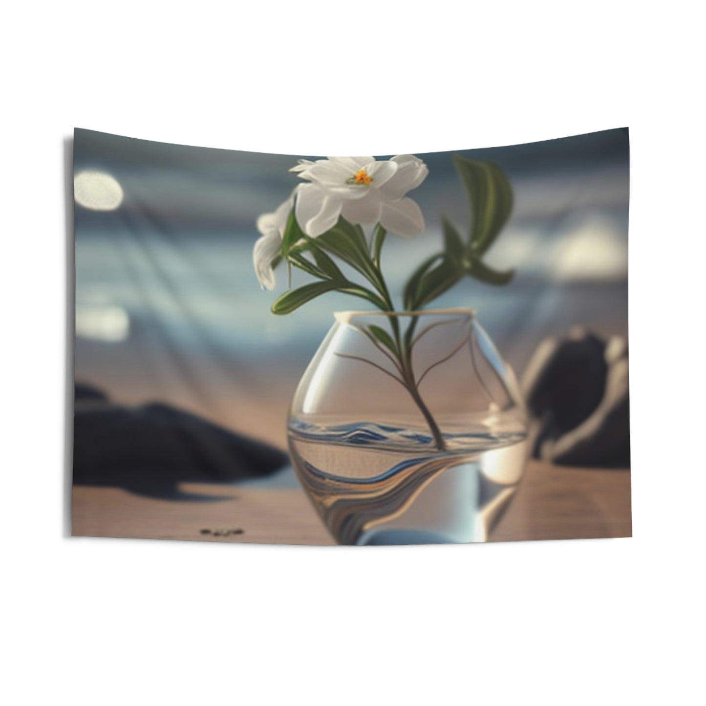 Indoor Wall Tapestries Jasmine glass vase 3