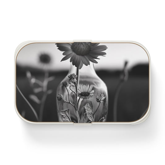 Bento Lunch Box Yellw Sunflower in a vase 2