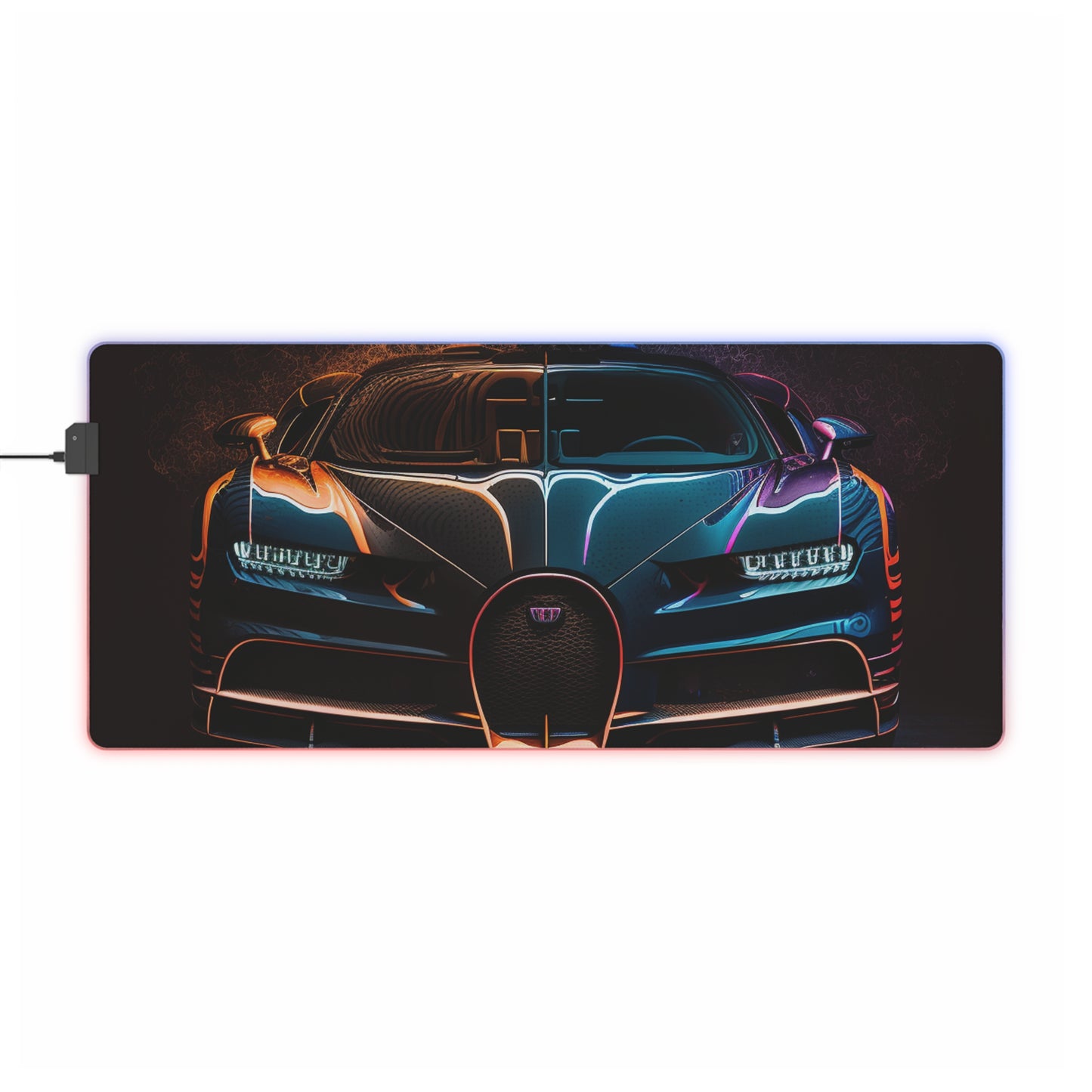 LED Gaming Mouse Pad Bugatti Chiron Super 3