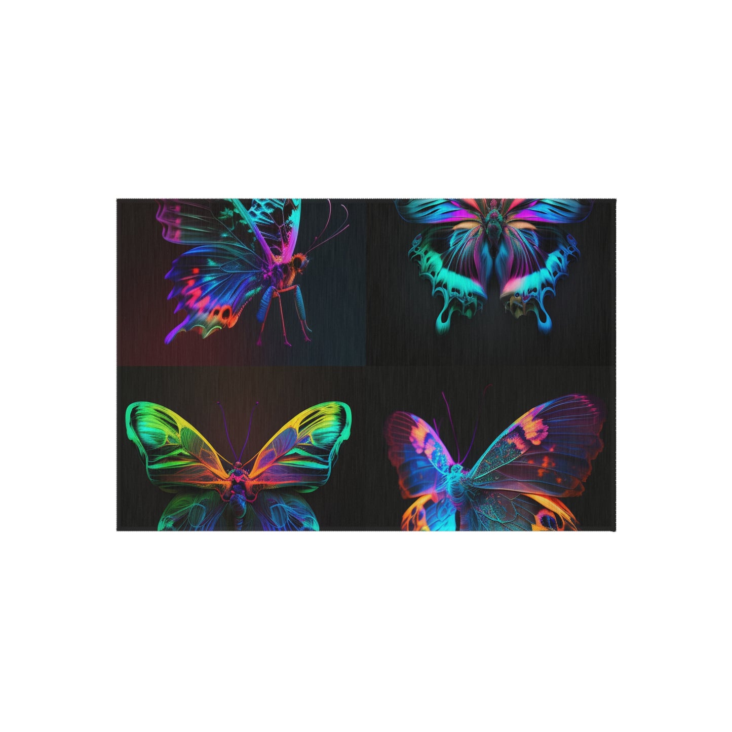 Outdoor Rug  Raw Hyper Color Butterfly 5