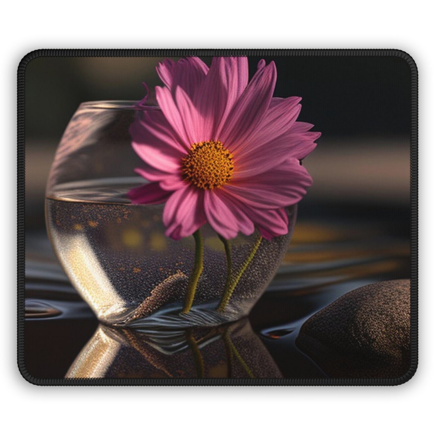 Gaming Mouse Pad  Pink Daisy 4