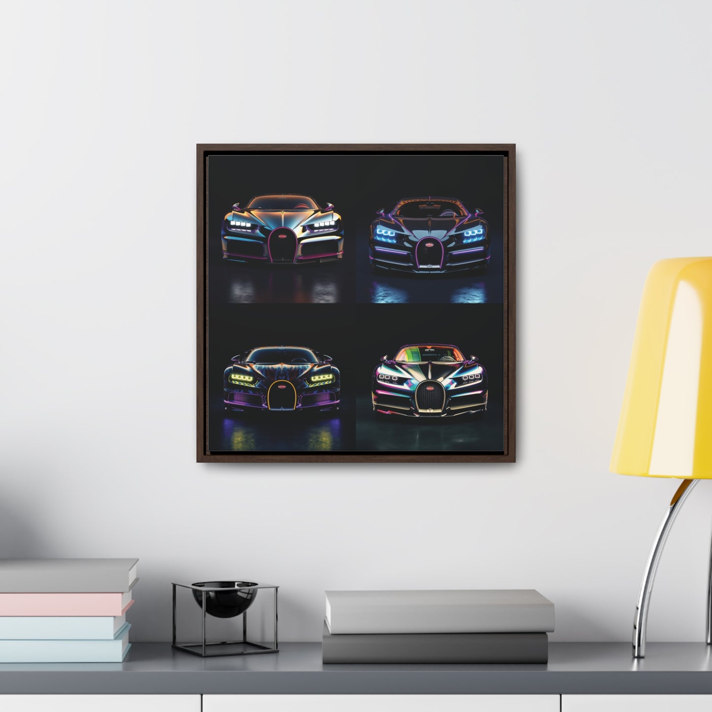 Gallery Canvas Wraps, Square Frame Hyper Bugatti Chiron 5
