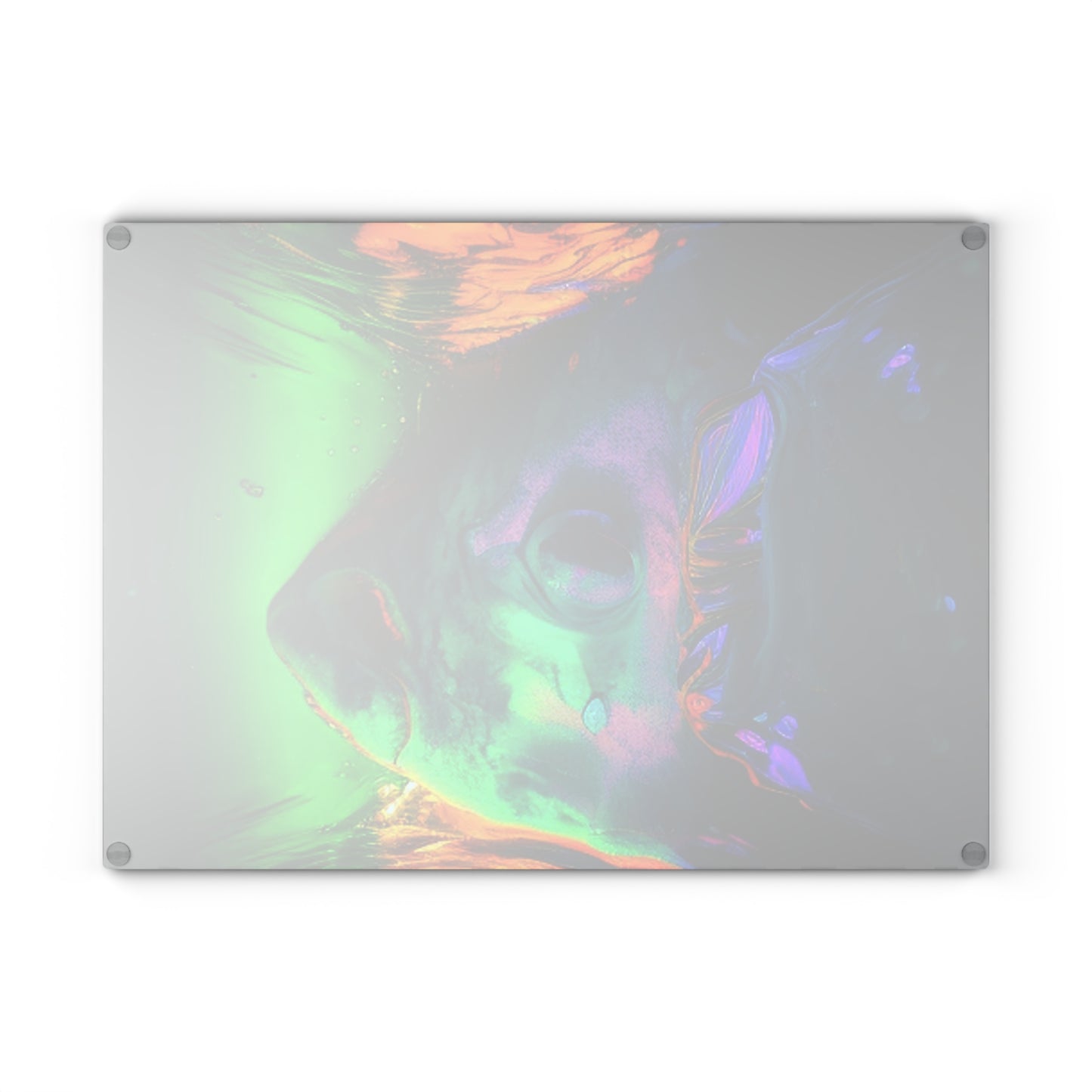 Glass Cutting Board Florescent Glow 1