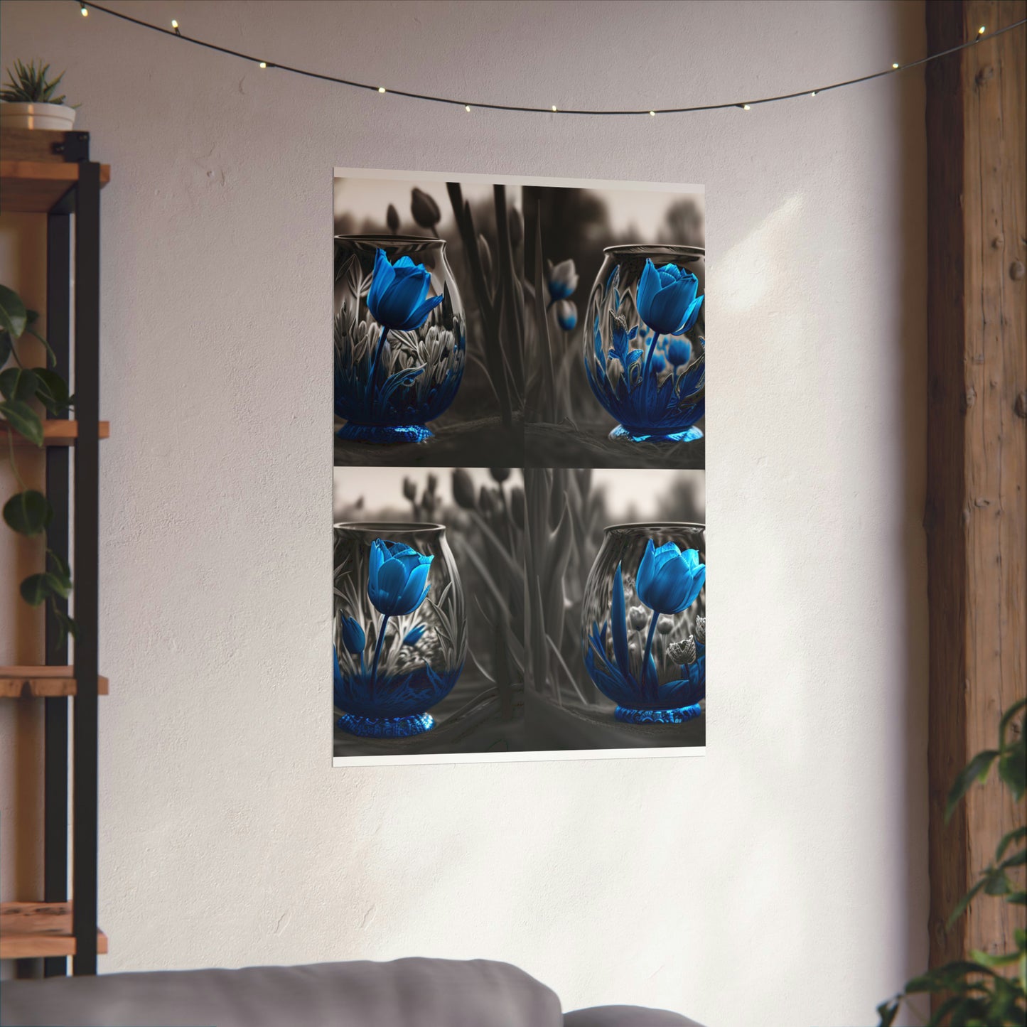 Premium Matte Vertical Posters Tulip Blue 5