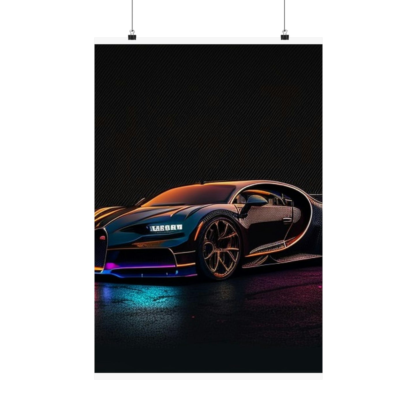 Premium Matte Vertical Posters Bugatti Chiron Super 4