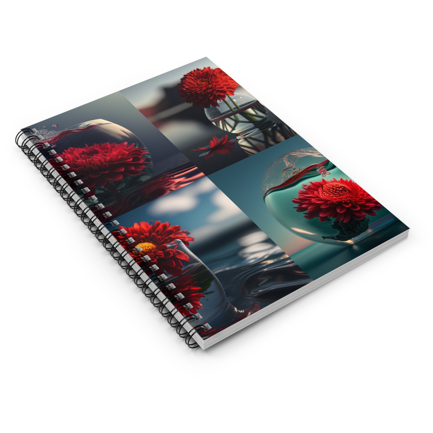 Spiral Notebook - Ruled Line Chrysanthemum 5