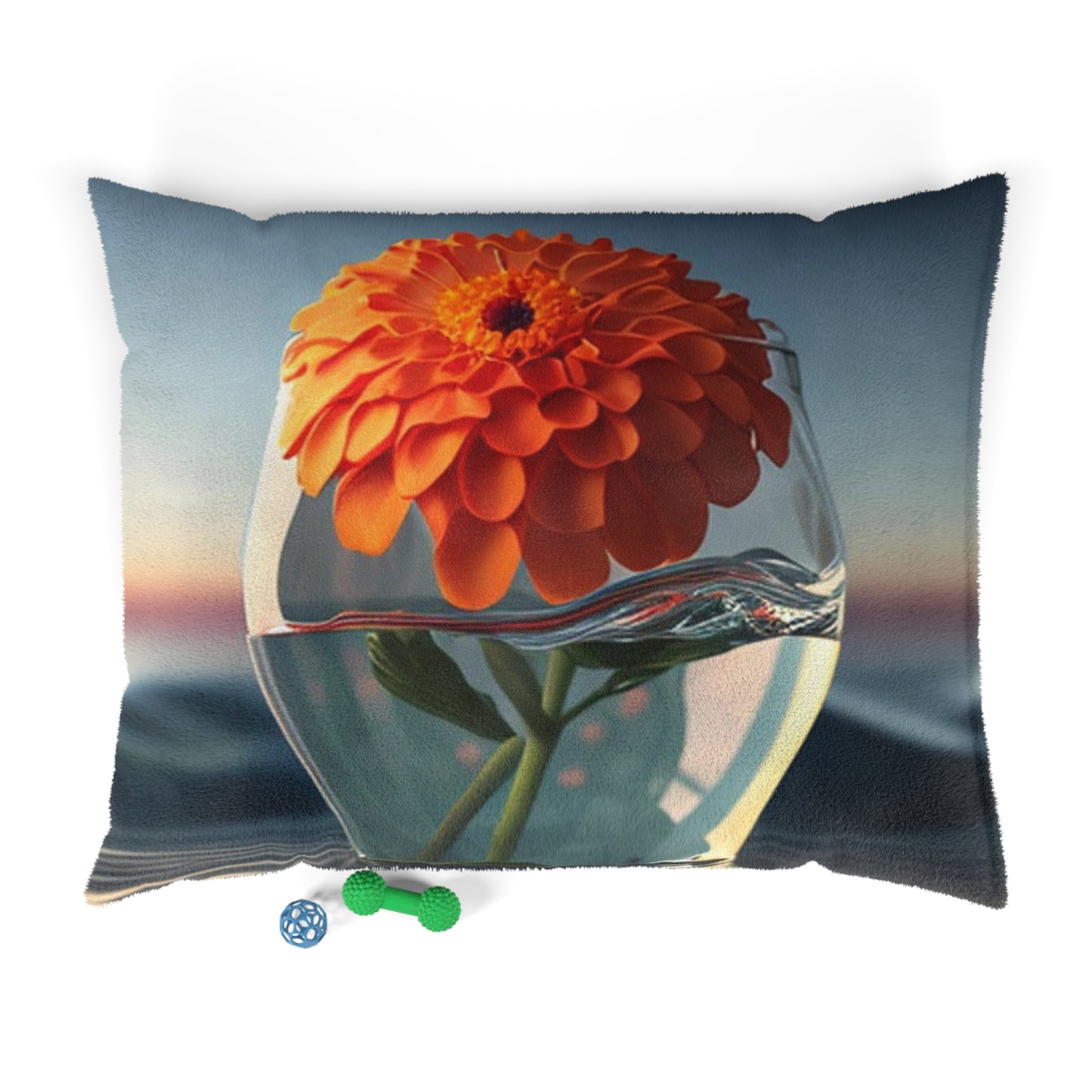 Pet Bed Orange Zinnia 4