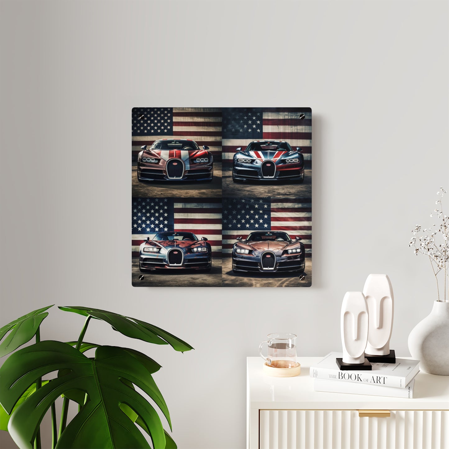 Acrylic Wall Art Panels Bugatti Flag 5